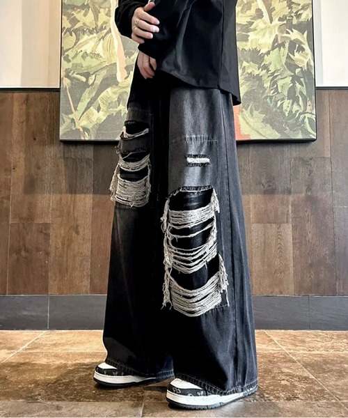 「JOHNNY WOLF」 デニムパンツ M ブルー メンズ_画像5