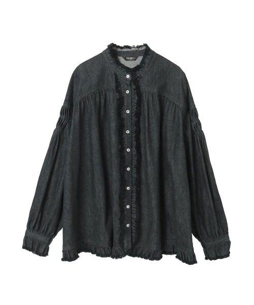 PINK HOUSE（ピンクハウス） ブラウス シャツ ムラ糸デニムシャツ