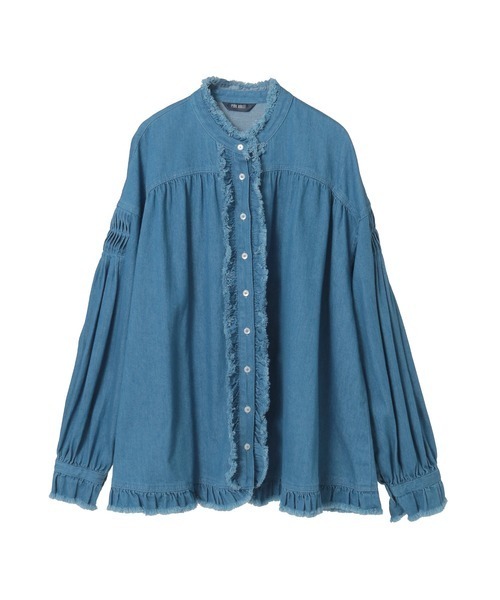 PINK HOUSE（ピンクハウス） ブラウス シャツ ムラ糸デニムシャツ