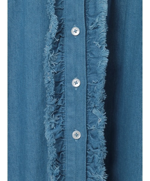 PINK HOUSE（ピンクハウス） ブラウス シャツ ムラ糸デニムシャツ