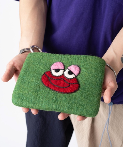 「Fluke Frog 」 ポーチ FREE グリーン レディース_画像9