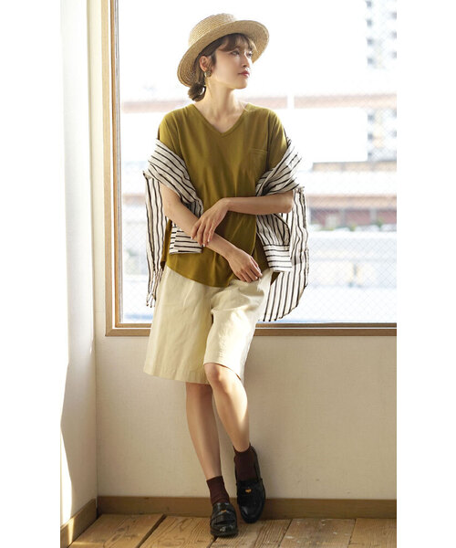 「e-zakkamania stores」 長袖シャツ フリー オフホワイト レディース_画像9