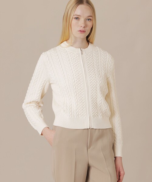 MACKINTOSH LONDON カーディガン ホワイト 38 MACKINTOSH LONDON（マッキントッシュ ロンドン） カーディガン