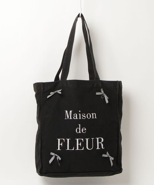 Maison de FLEUR（メゾンドフルール） トートバッグ FREE ブラック