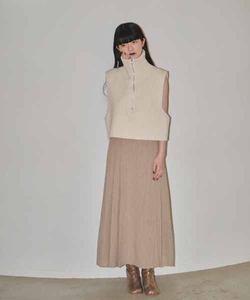 「TODAYFUL」 ニットベスト FREE キナリ レディース_画像2