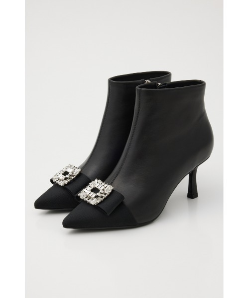 「STACCATO」 ショートブーツ 24.5cm ブラック レディース_画像4