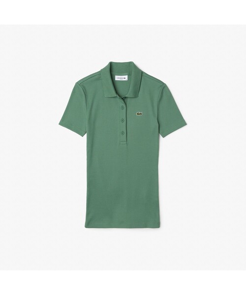 LACOSTE（ラコステ） 半袖ポロシャツ 36 グリーン レディース