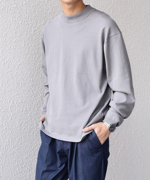 「SHIPS any」 長袖ニット X-LARGE グレー メンズ_画像5