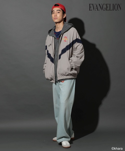 niko and…（ニコアンド） ナイロンブルゾン「EVANGELIONコラボ」 LARGE