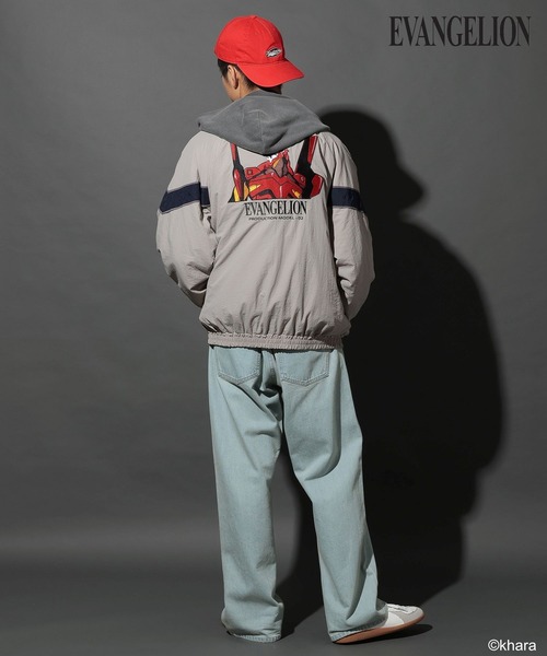 niko and…（ニコアンド） ナイロンブルゾン「EVANGELIONコラボ」 LARGE