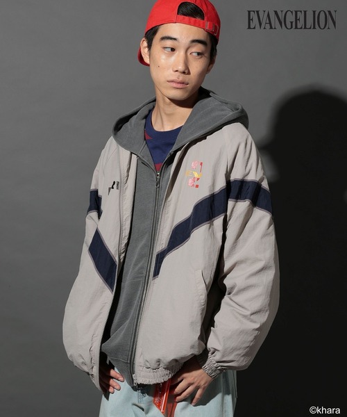 niko and…（ニコアンド） ナイロンブルゾン「EVANGELIONコラボ」 LARGE