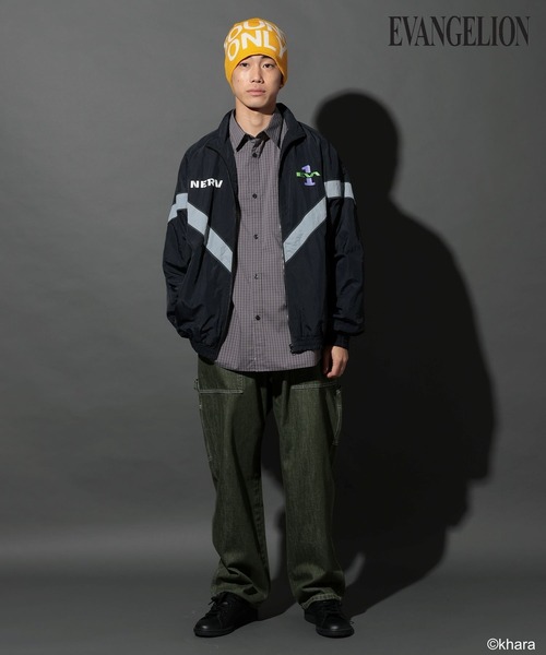 niko and…（ニコアンド） ナイロンブルゾン「EVANGELIONコラボ」 LARGE