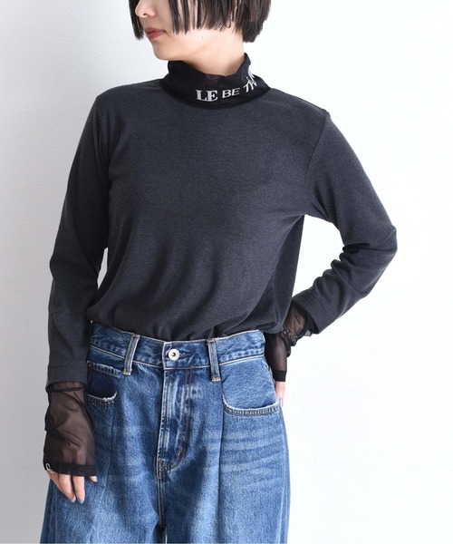 「Eimee Law」 長袖カットソー FREE チャコールグレー レディース_画像4