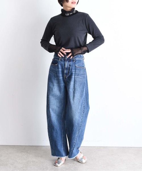 「Eimee Law」 長袖カットソー FREE チャコールグレー レディース_画像6