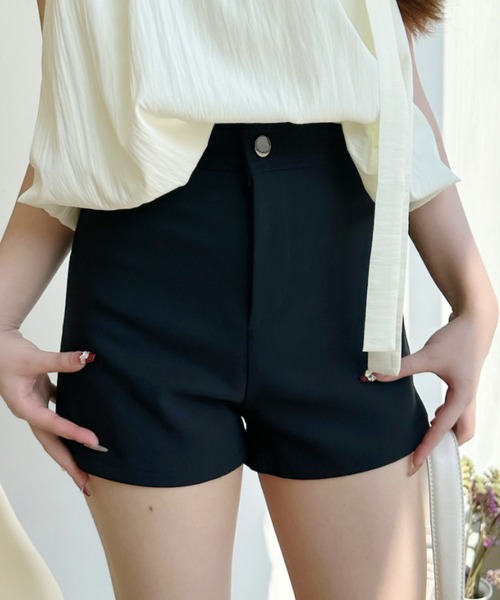 Ada. パンツ スエード ベーシック ショート パンツ レディース
