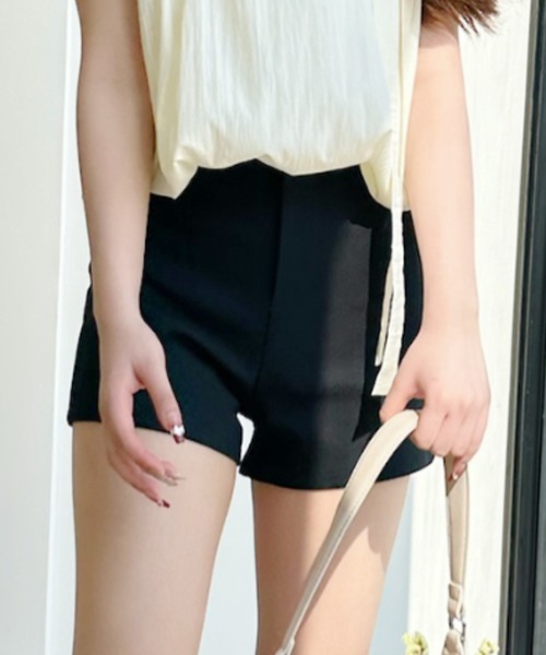 Ada. パンツ スエード ベーシック ショート パンツ レディース