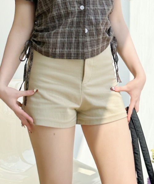 Ada. パンツ スエード ベーシック ショート パンツ レディース