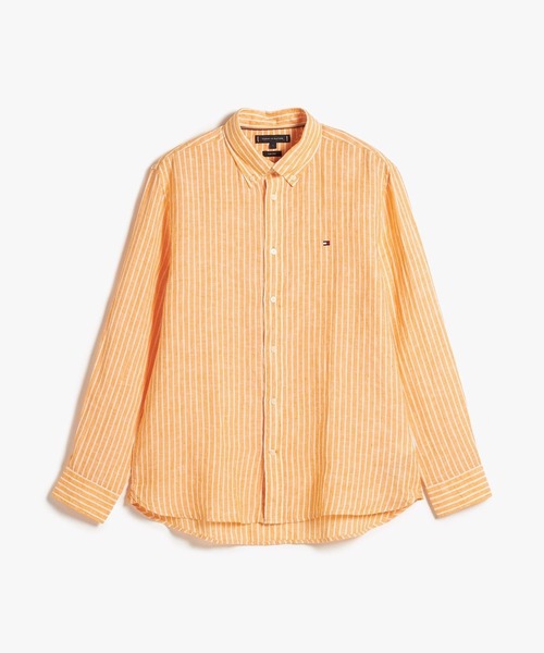 TOMMY HILFIGER（トミー・ヒルフィガー） シャツ ストライプ柄リネン