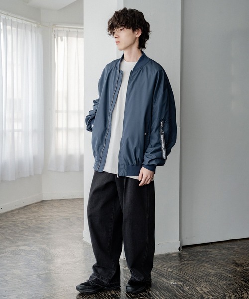 「Rocky Monroe」 ブルゾン L ネイビー メンズ_画像3