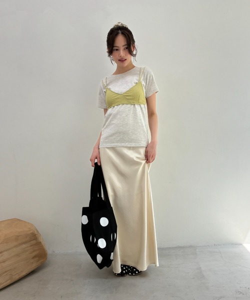 FUULLY STUDIO tシャツ 半袖 ビスチェTシャツセットトップス