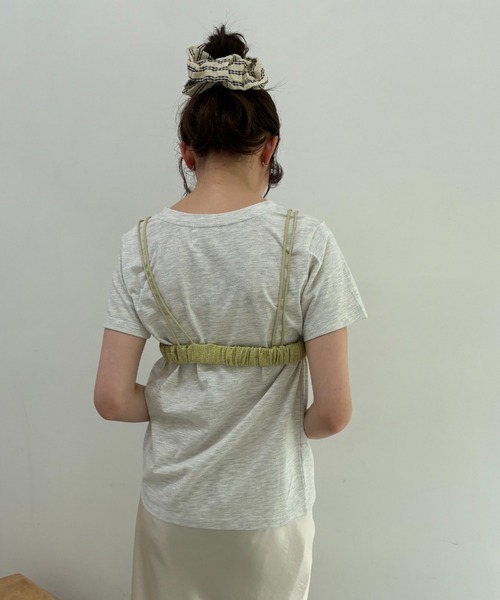 FUULLY STUDIO tシャツ 半袖 ビスチェTシャツセットトップス