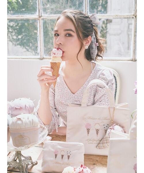 「Maison de FLEUR」 ハンドバッグ FREE ライトピンク レディース_画像2