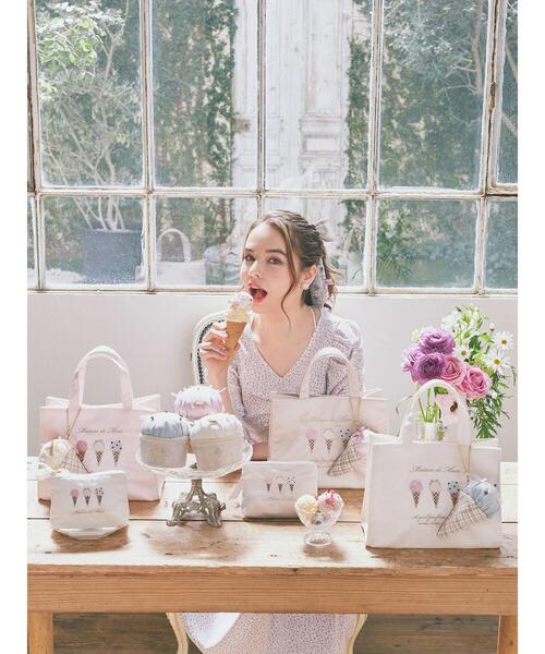 「Maison de FLEUR」 ハンドバッグ FREE ライトピンク レディース_画像3
