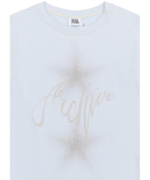 「SCULPTOR」 半袖Tシャツ MEDIUM グレー レディース_画像5