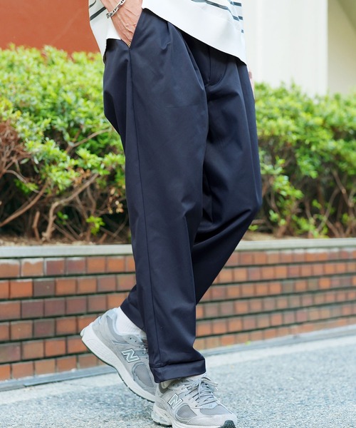 JIGGYS SHOP（ジギーズショップ） ワイドパンツ チノパン 2タック