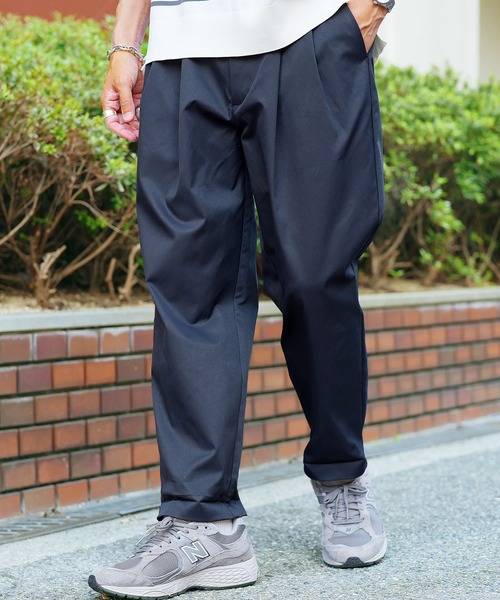 JIGGYS SHOP（ジギーズショップ） ワイドパンツ チノパン 2タック
