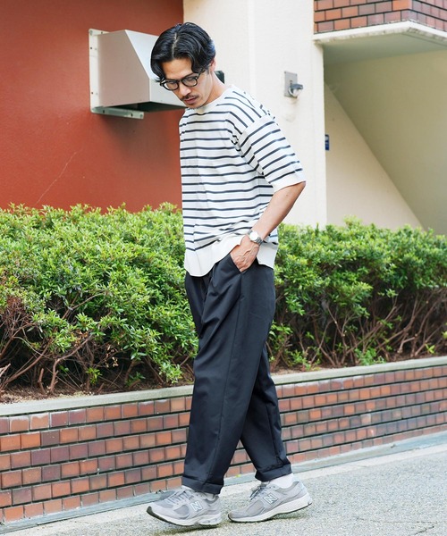 JIGGYS SHOP（ジギーズショップ） ワイドパンツ チノパン 2タック