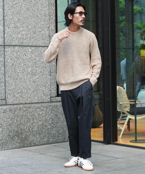 JIGGYS SHOP（ジギーズショップ） ワイドパンツ チノパン 2タック