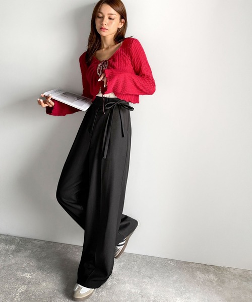「mily bilet」 スラックス MEDIUM ベージュ レディース_画像3