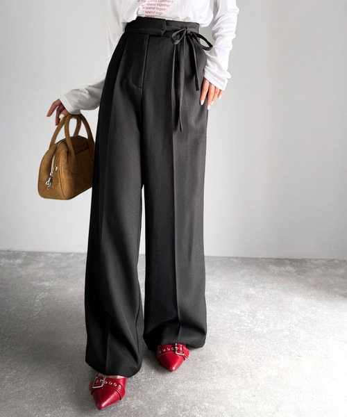 「mily bilet」 スラックス MEDIUM ベージュ レディース_画像6