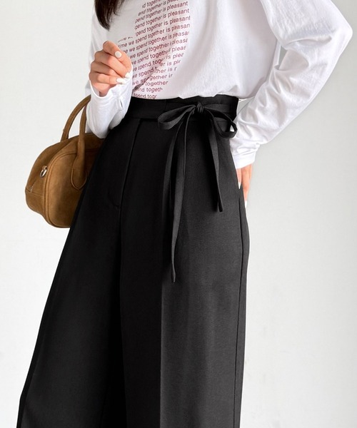 「mily bilet」 スラックス MEDIUM ベージュ レディース_画像7