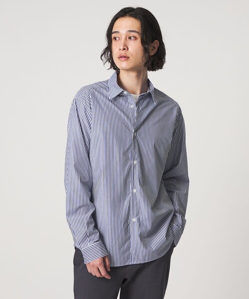 「A DAY IN THE LIFE UNITED ARROWS」 長袖シャツ L ブルー メンズ_画像2