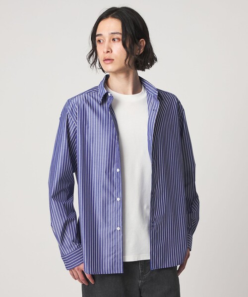 「A DAY IN THE LIFE UNITED ARROWS」 長袖シャツ L ブルー メンズ_画像5