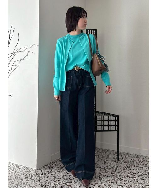 「Mila Owen」 ニットアンサンブル F ピンク レディース_画像6
