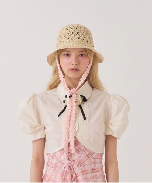 「kaorinomori」 ハット M/57.5cm アイボリー レディース_画像3