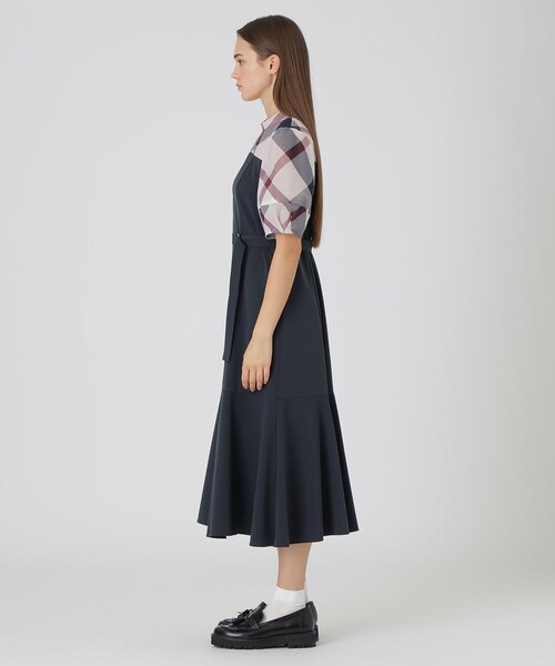 【新作】状態良好☆ブルーレーベルクレストブリッジ☆ストレッチツイルビスチェドレス BLUE LABEL CRESTBRIDGE（ブルーレーベルクレストブリッジ