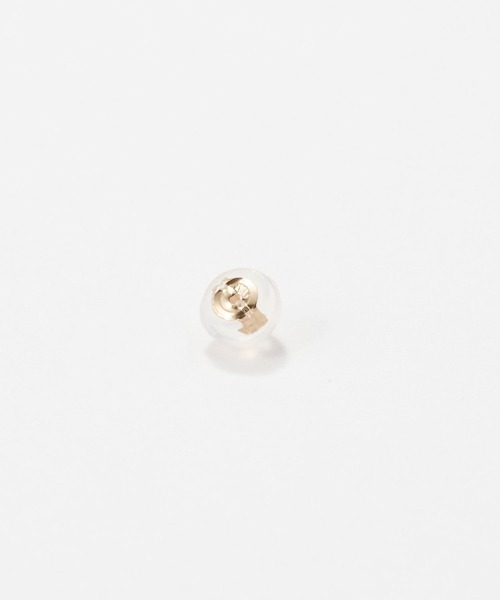 ピアス 入学式 「K18」ベーシック一粒ダイヤモンドピアス /片耳/金属アレルギー対応「動画あり」 レディース メンズの画像