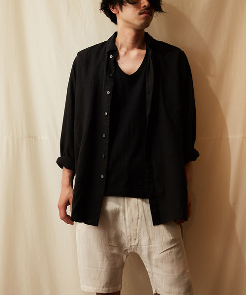 suzuki takayuki（スズキタカユキ） シャツ poet's shirt メンズ