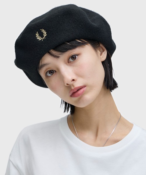FRED PERRY（フレッドペリー） 帽子 ベレー帽 Wool Beret／フレッド