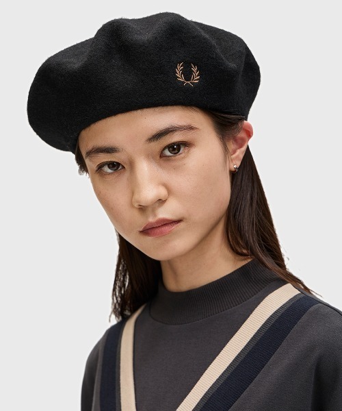 FRED PERRY 帽子 ベレー帽 Wool Beret／フレッドペリーベレー帽