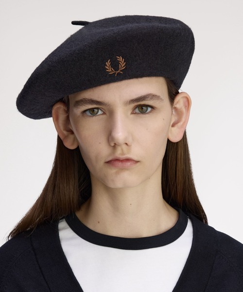 FRED PERRY 帽子 ベレー帽 Wool Beret／フレッドペリーベレー帽
