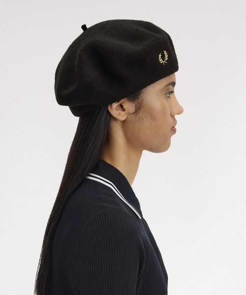 FRED PERRY（フレッドペリー） 帽子 ベレー帽 Wool Beret／フレッド