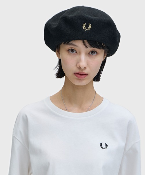 FRED PERRY（フレッドペリー） 帽子 ベレー帽 Wool Beret／フレッド