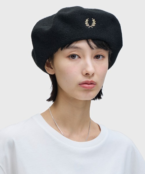 FRED PERRY（フレッドペリー） 帽子 ベレー帽 Wool Beret／フレッド
