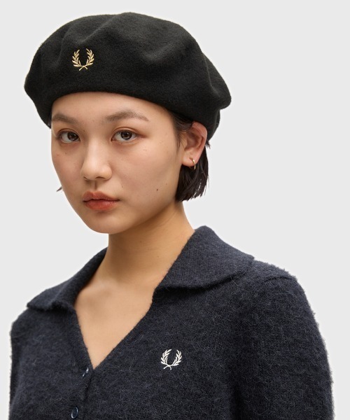 FRED PERRY（フレッドペリー） 帽子 ベレー帽 Wool Beret／フレッド