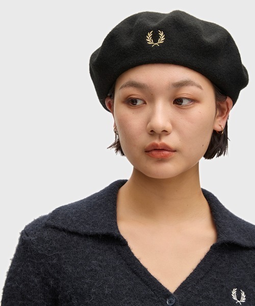 FRED PERRY（フレッドペリー） 帽子 ベレー帽 レディース Wool Beret